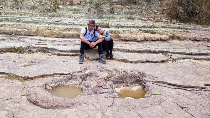 huellas de dinosaurio en ToroToro Bolivia